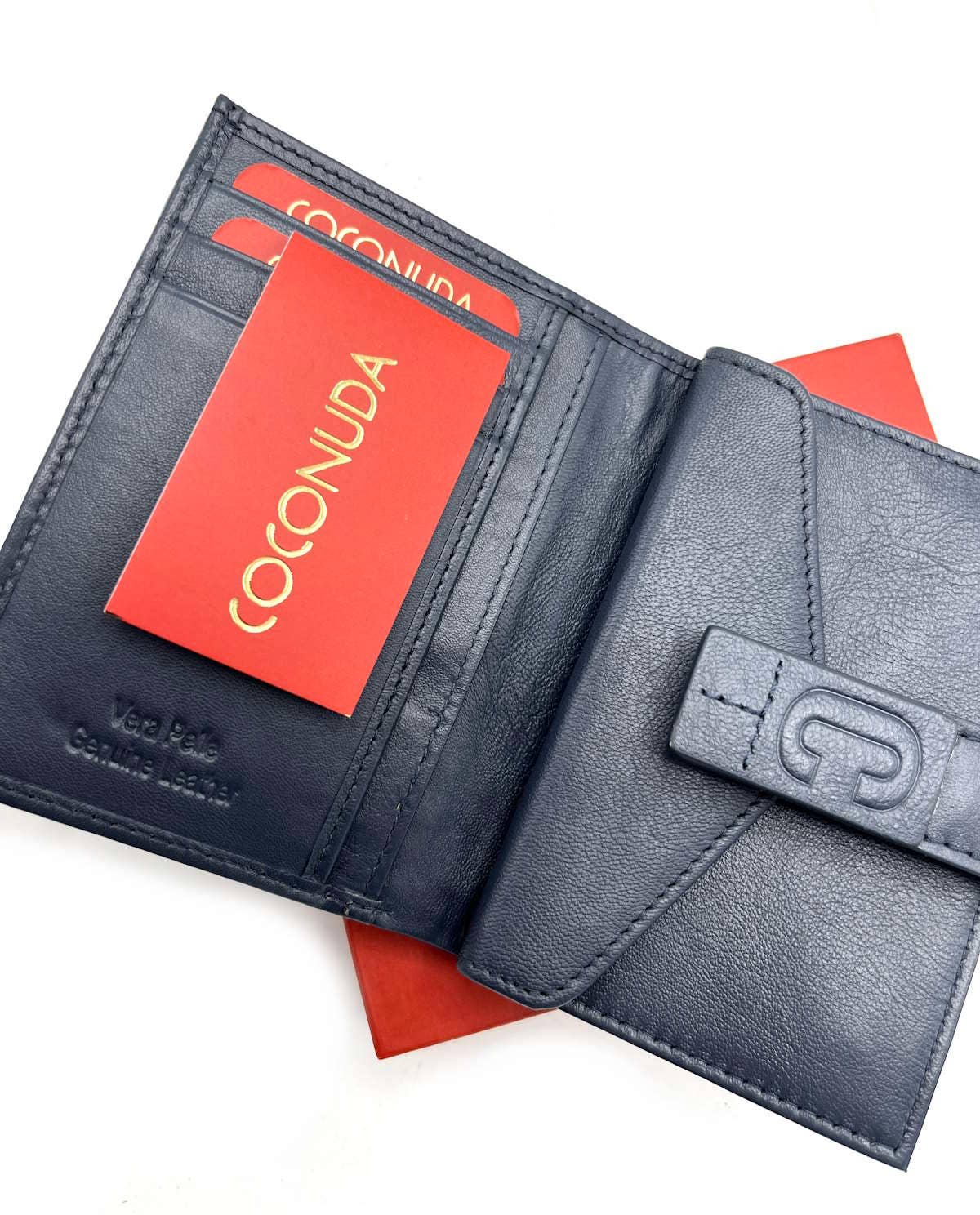 Portefeuille en cuir véritable, Coconuda - Sublimelle91