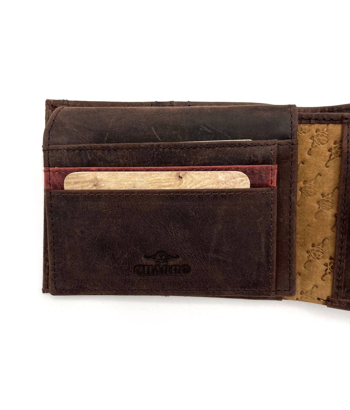 Portefeuille en cuir véritable, effet vintage - Sublimelle91