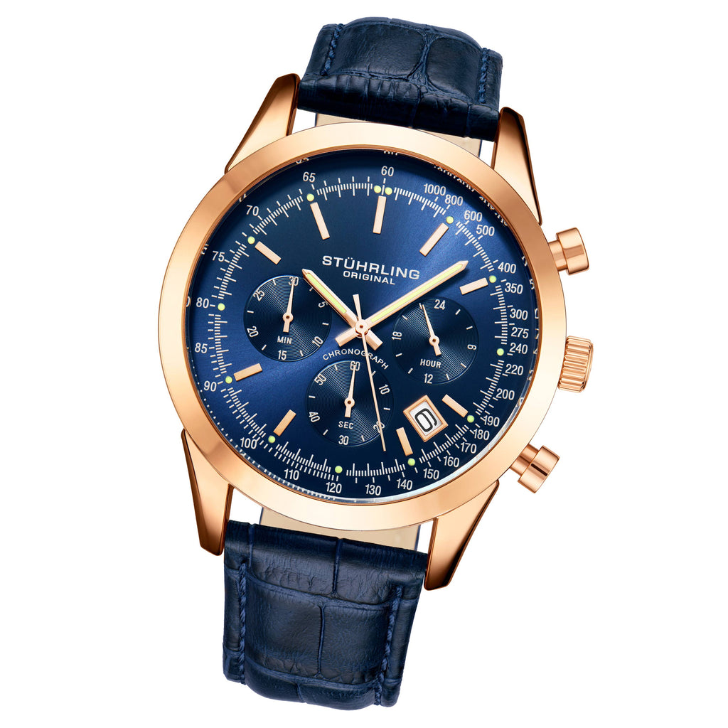 Chronographe à quartz Rialto avec tachymètre 44 mm