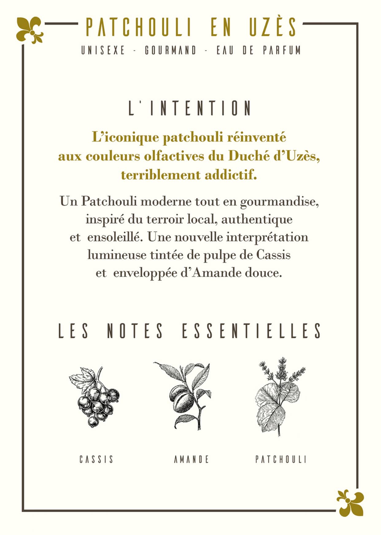 Patchouli en Uzès Eau de Parfum 50ml - Sublimelle91